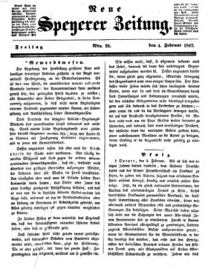 Neue Speyerer Zeitung Freitag 4. Februar 1842