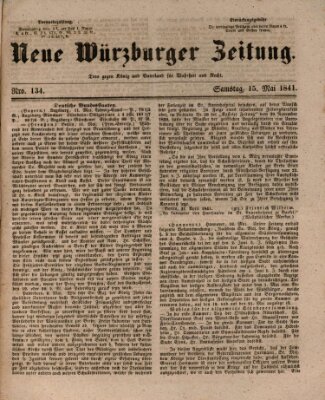 Neue Würzburger Zeitung Samstag 15. Mai 1841