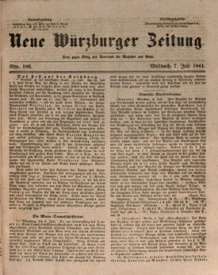 Neue Würzburger Zeitung Mittwoch 7. Juli 1841