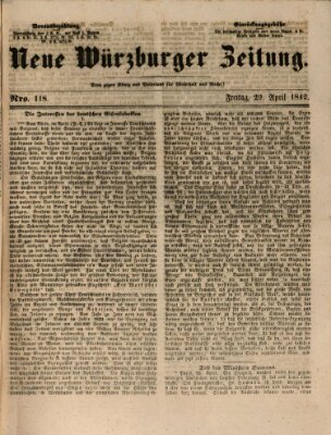 Neue Würzburger Zeitung Freitag 29. April 1842