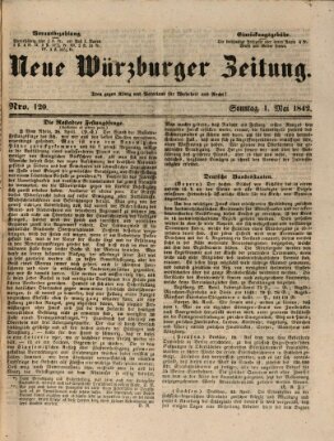 Neue Würzburger Zeitung Sonntag 1. Mai 1842