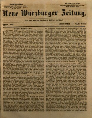 Neue Würzburger Zeitung Donnerstag 11. Mai 1843
