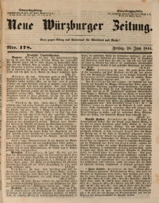 Neue Würzburger Zeitung Freitag 28. Juni 1844