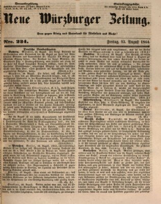 Neue Würzburger Zeitung Freitag 23. August 1844