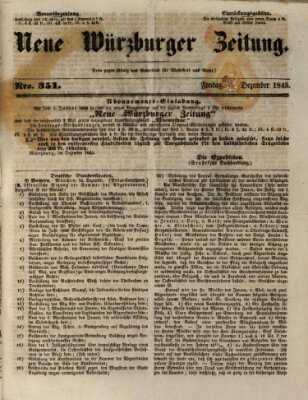 Neue Würzburger Zeitung Freitag 19. Dezember 1845