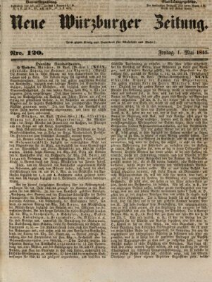 Neue Würzburger Zeitung Freitag 1. Mai 1846