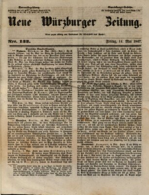 Neue Würzburger Zeitung Freitag 14. Mai 1847