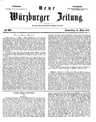 Neue Würzburger Zeitung Donnerstag 10. März 1853