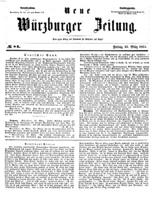 Neue Würzburger Zeitung Freitag 25. März 1853