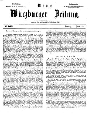 Neue Würzburger Zeitung Dienstag 14. Juni 1853