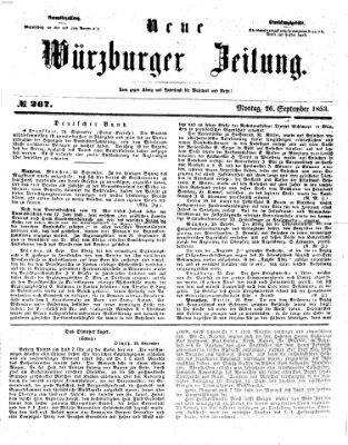 Neue Würzburger Zeitung Montag 26. September 1853