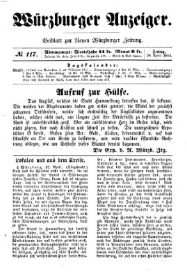 Würzburger Anzeiger (Neue Würzburger Zeitung) Freitag 28. April 1854
