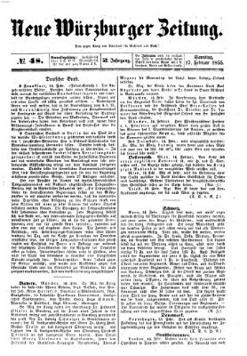 Neue Würzburger Zeitung Samstag 17. Februar 1855