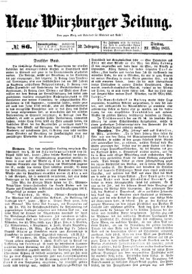 Neue Würzburger Zeitung Dienstag 27. März 1855