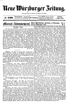 Neue Würzburger Zeitung Dienstag 1. Mai 1855