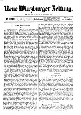 Neue Würzburger Zeitung Dienstag 15. Mai 1855