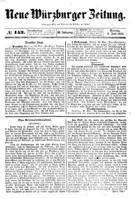 Neue Würzburger Zeitung Sonntag 3. Juni 1855