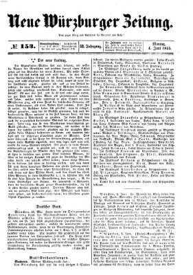 Neue Würzburger Zeitung Montag 4. Juni 1855