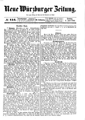 Neue Würzburger Zeitung Dienstag 5. Juni 1855