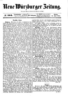 Neue Würzburger Zeitung Freitag 15. Juni 1855