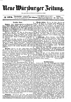 Neue Würzburger Zeitung Freitag 29. Juni 1855