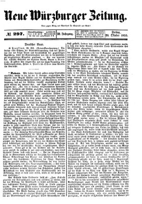 Neue Würzburger Zeitung Freitag 26. Oktober 1855