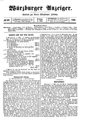 Würzburger Anzeiger (Neue Würzburger Zeitung) Dienstag 8. Mai 1855