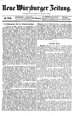 Neue Würzburger Zeitung Dienstag 15. Januar 1856