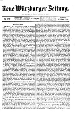 Neue Würzburger Zeitung Mittwoch 6. Februar 1856