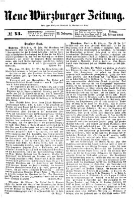 Neue Würzburger Zeitung Freitag 22. Februar 1856