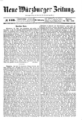 Neue Würzburger Zeitung Samstag 24. Mai 1856