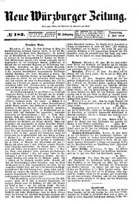 Neue Würzburger Zeitung Donnerstag 3. Juli 1856