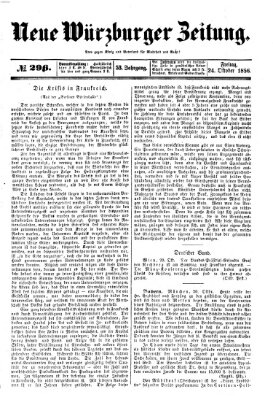 Neue Würzburger Zeitung Freitag 24. Oktober 1856