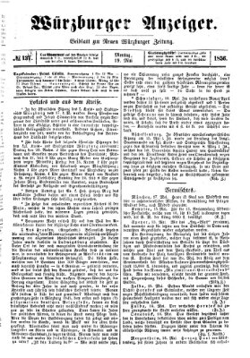 Würzburger Anzeiger (Neue Würzburger Zeitung) Montag 19. Mai 1856