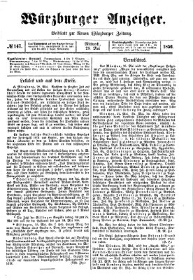 Würzburger Anzeiger (Neue Würzburger Zeitung) Mittwoch 28. Mai 1856