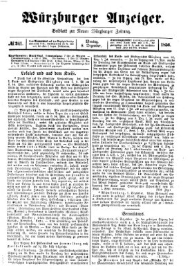 Würzburger Anzeiger (Neue Würzburger Zeitung) Montag 8. Dezember 1856