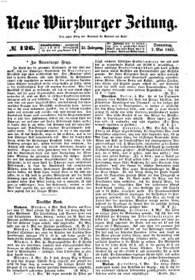 Neue Würzburger Zeitung Donnerstag 7. Mai 1857