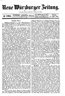 Neue Würzburger Zeitung Dienstag 16. Juni 1857