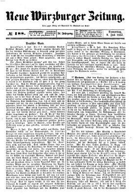 Neue Würzburger Zeitung Donnerstag 9. Juli 1857