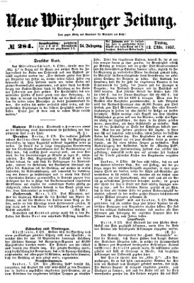Neue Würzburger Zeitung Dienstag 13. Oktober 1857