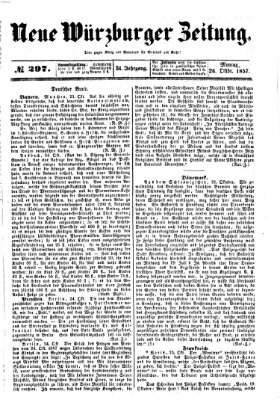 Neue Würzburger Zeitung Montag 26. Oktober 1857