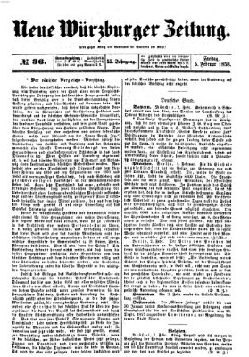 Neue Würzburger Zeitung Freitag 5. Februar 1858