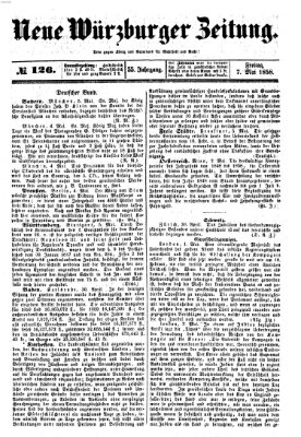 Neue Würzburger Zeitung Freitag 7. Mai 1858
