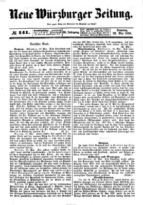Neue Würzburger Zeitung Samstag 22. Mai 1858