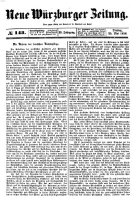 Neue Würzburger Zeitung Dienstag 25. Mai 1858