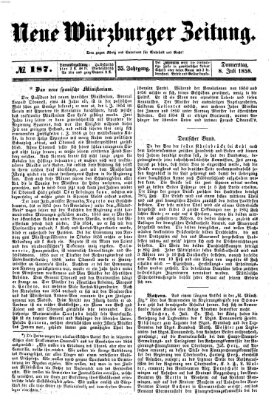 Neue Würzburger Zeitung Donnerstag 8. Juli 1858