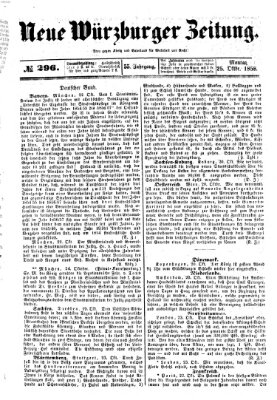 Neue Würzburger Zeitung Montag 25. Oktober 1858