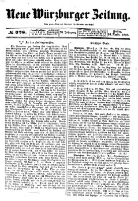 Neue Würzburger Zeitung Freitag 26. November 1858