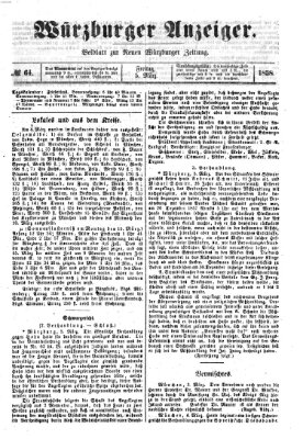 Würzburger Anzeiger (Neue Würzburger Zeitung) Freitag 5. März 1858