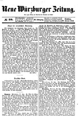 Neue Würzburger Zeitung Samstag 29. Januar 1859
